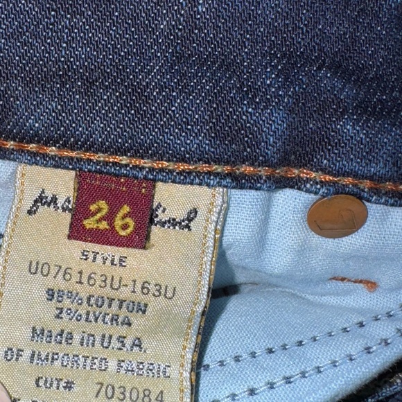 7 For All Mankind Jeans Flare Leg Dark Wash Size 26 - Picture 4 of 6